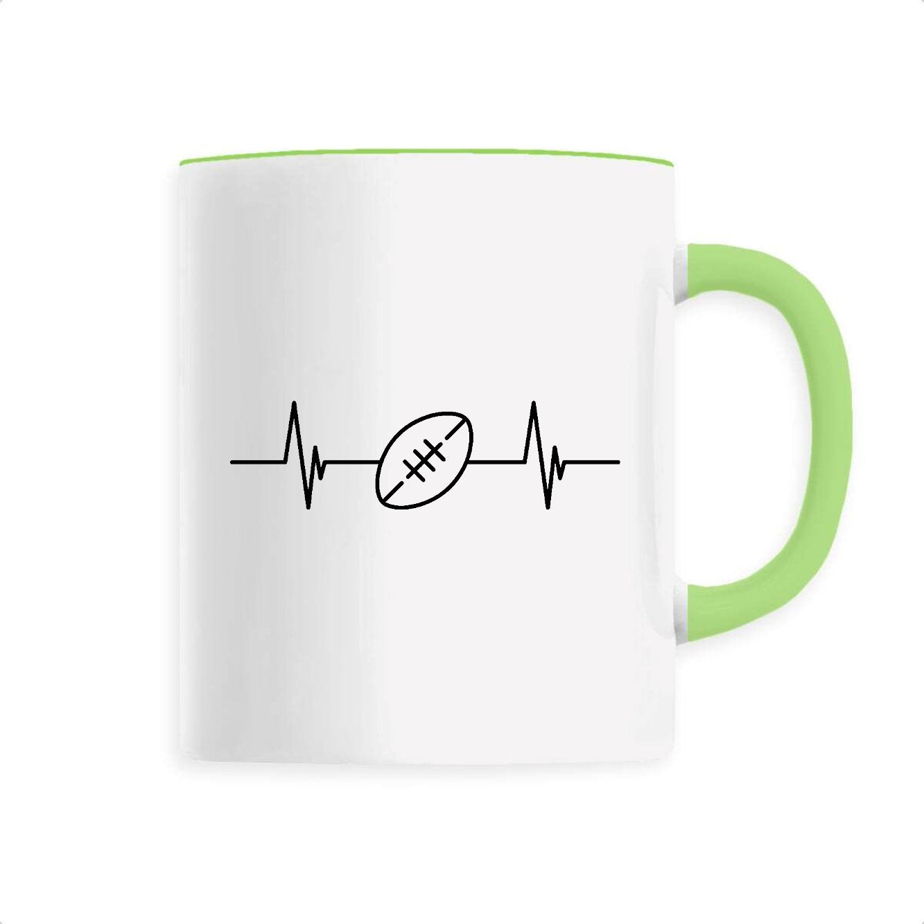 Mug Rythme cardiaque rugby 