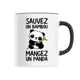 Mug Sauvez un bambou, mangez un panda 