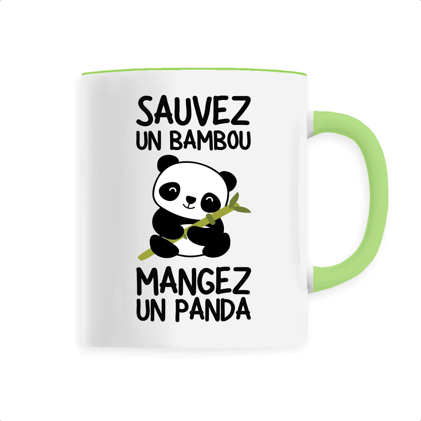 Mug Sauvez un bambou, mangez un panda 