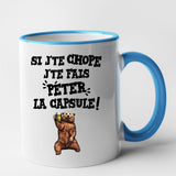 Mug Si j'te chope Bleu
