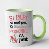 Mug Si papi ne peut pas pas le réparer Vert