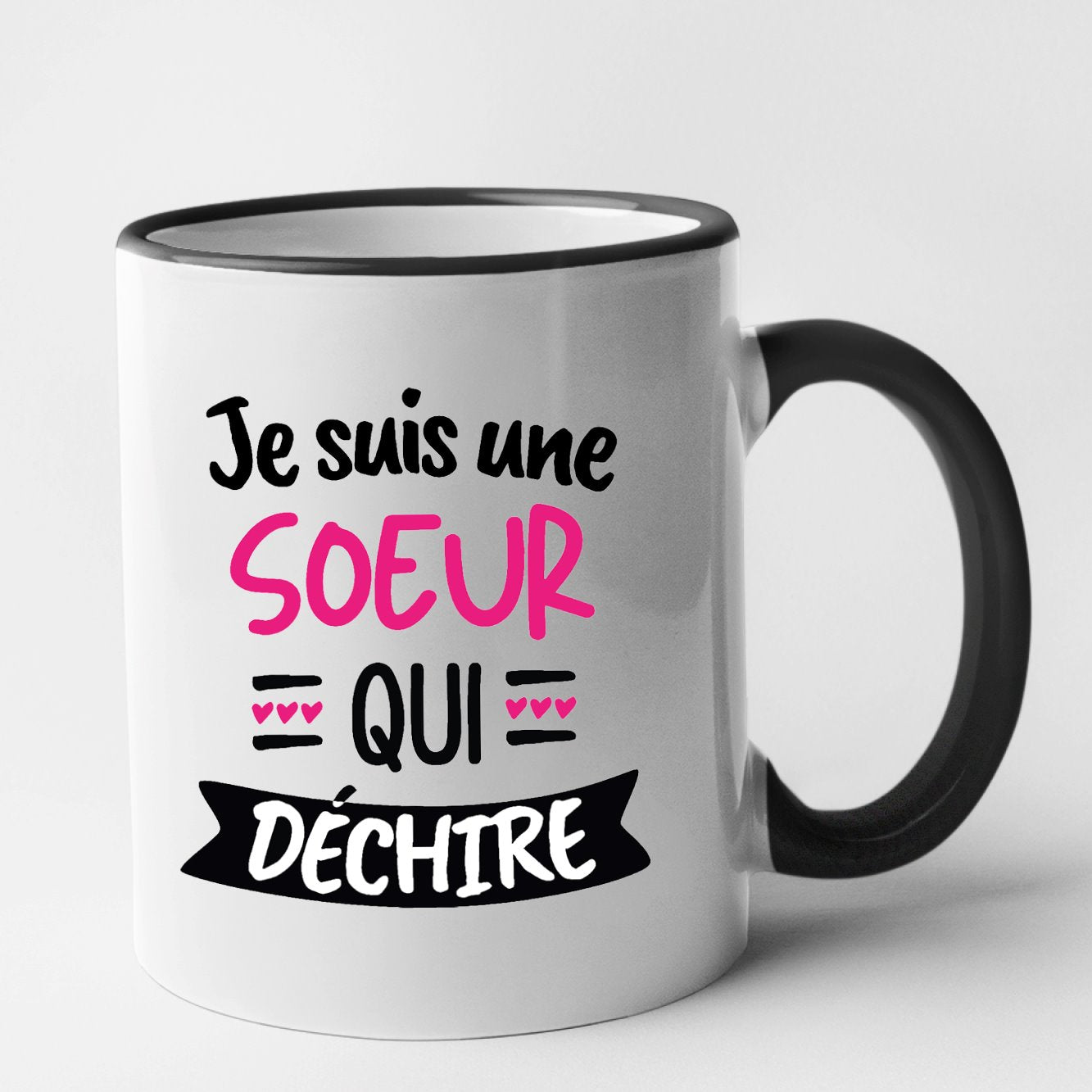 Mug Soeur qui déchire Noir