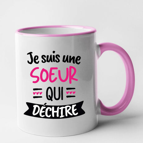 Mug Soeur qui déchire Rose