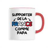 Mug Supporter de la France comme papa 