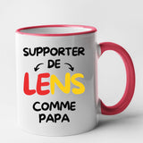 Mug Supporter de Lens comme papa Rouge