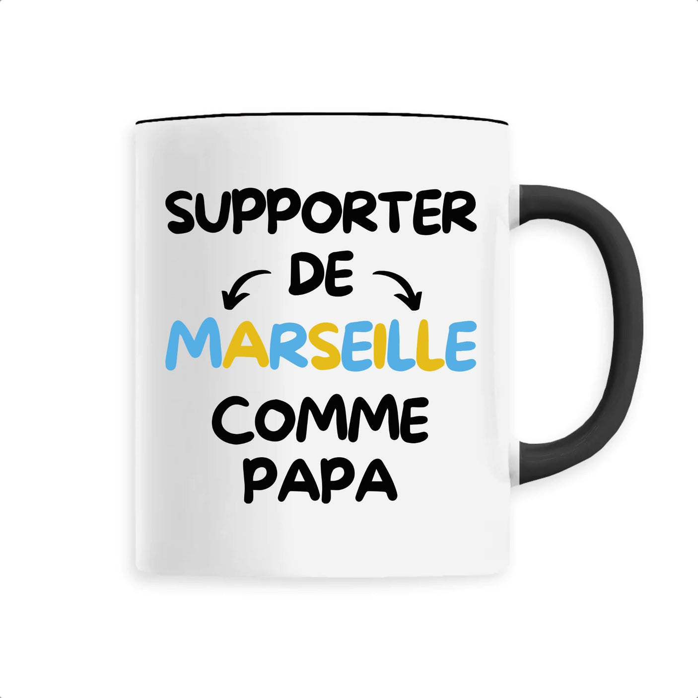 Mug Supporter de Marseille comme papa 