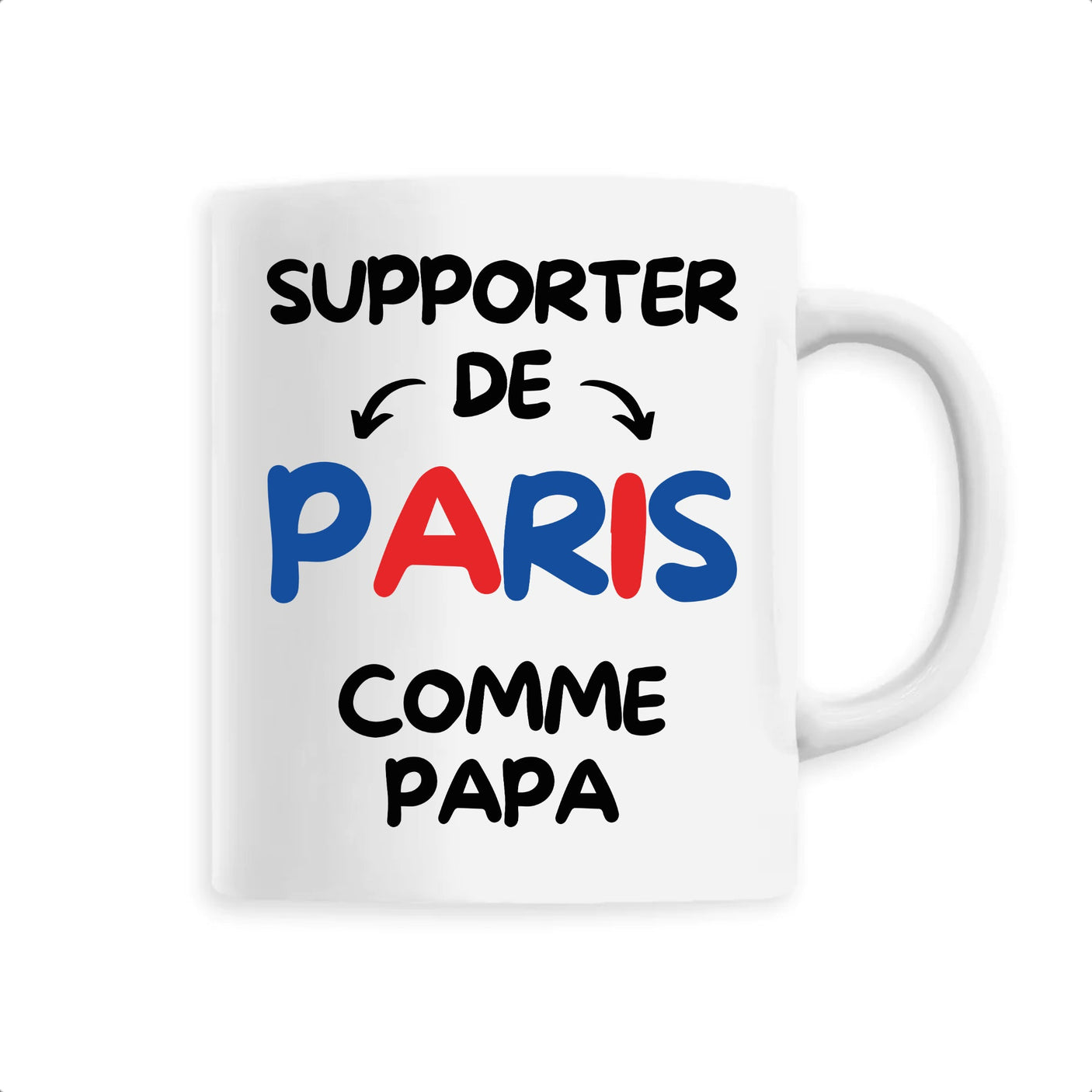 Mug Supporter de Paris comme papa 