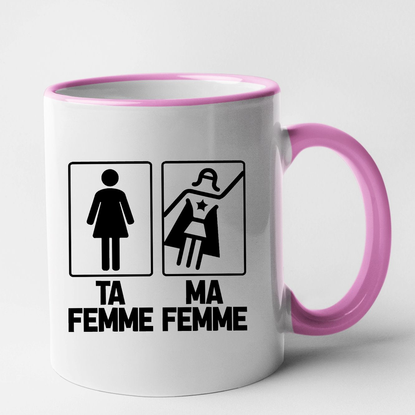 Mug Ta femme ma femme Rose