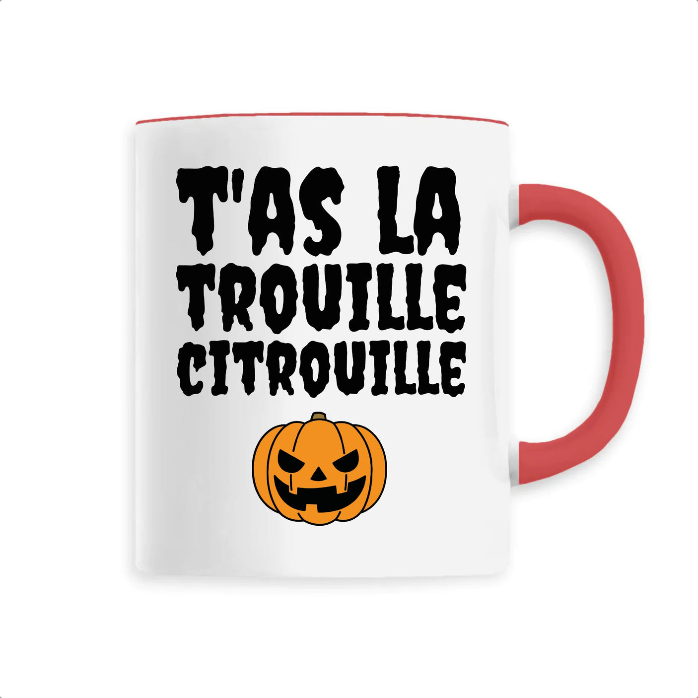 Mug T'as la trouille citrouille 