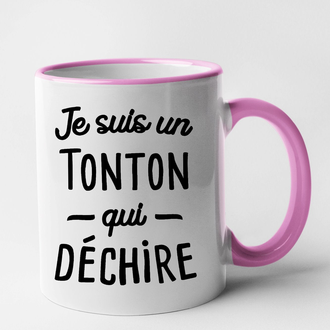 Mug Tonton qui déchire Rose