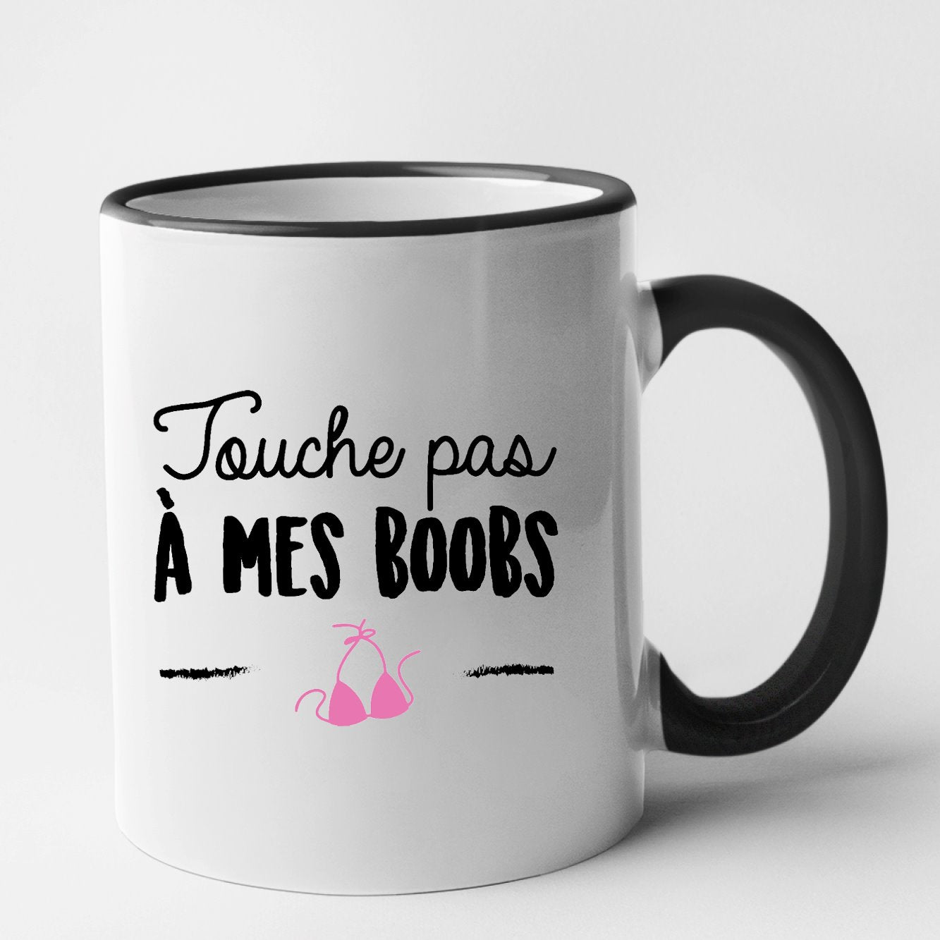 Mug Touche pas à mes boobs Noir