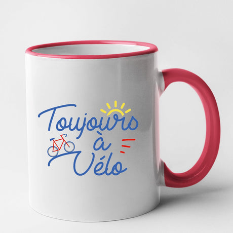 Mug Toujours à vélo Rouge