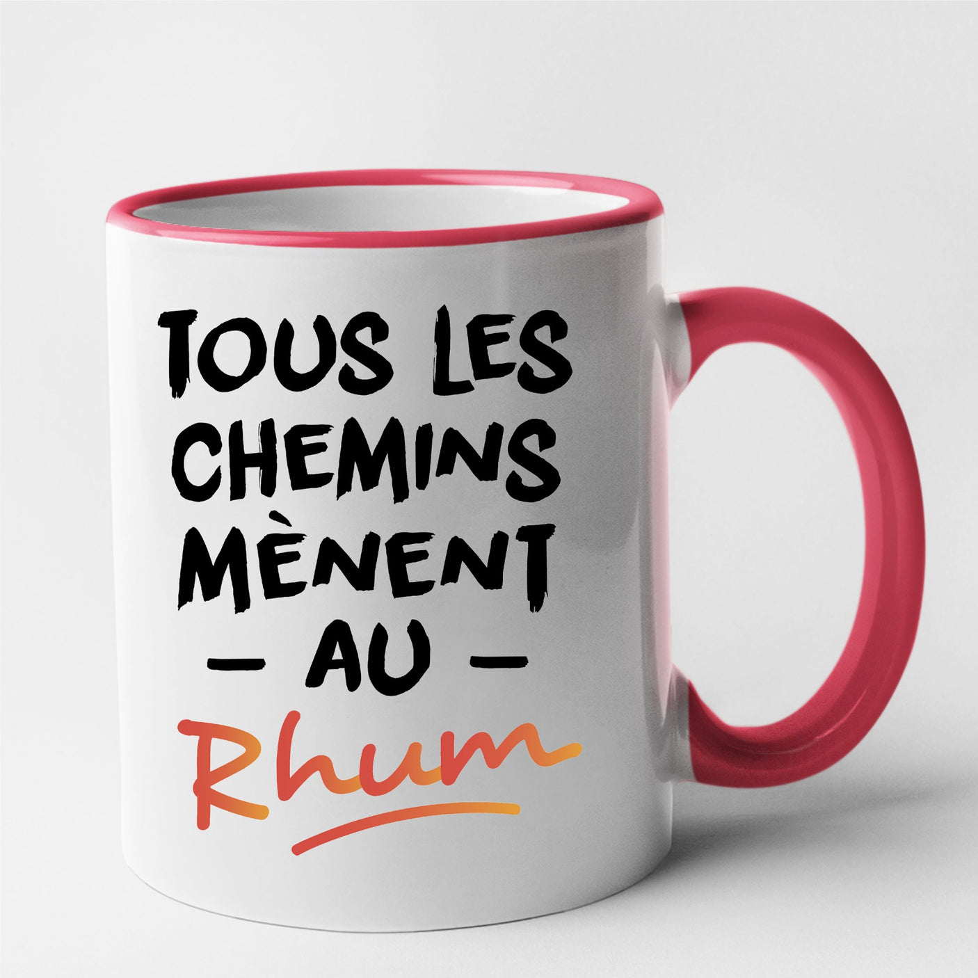 Mug Tous les chemins mènent au Rhum Rouge