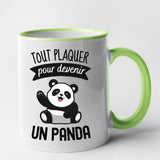 Mug Tout plaquer pour devenir un panda Vert