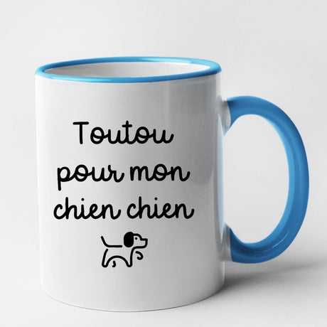 Mug Toutou pour mon chien chien Bleu