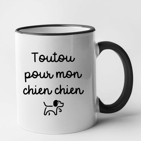 Mug Toutou pour mon chien chien Noir