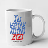 Mug Tu veux mon zizi Blanc