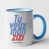 Mug Tu veux mon zizi Bleu