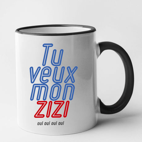 Mug Tu veux mon zizi Noir