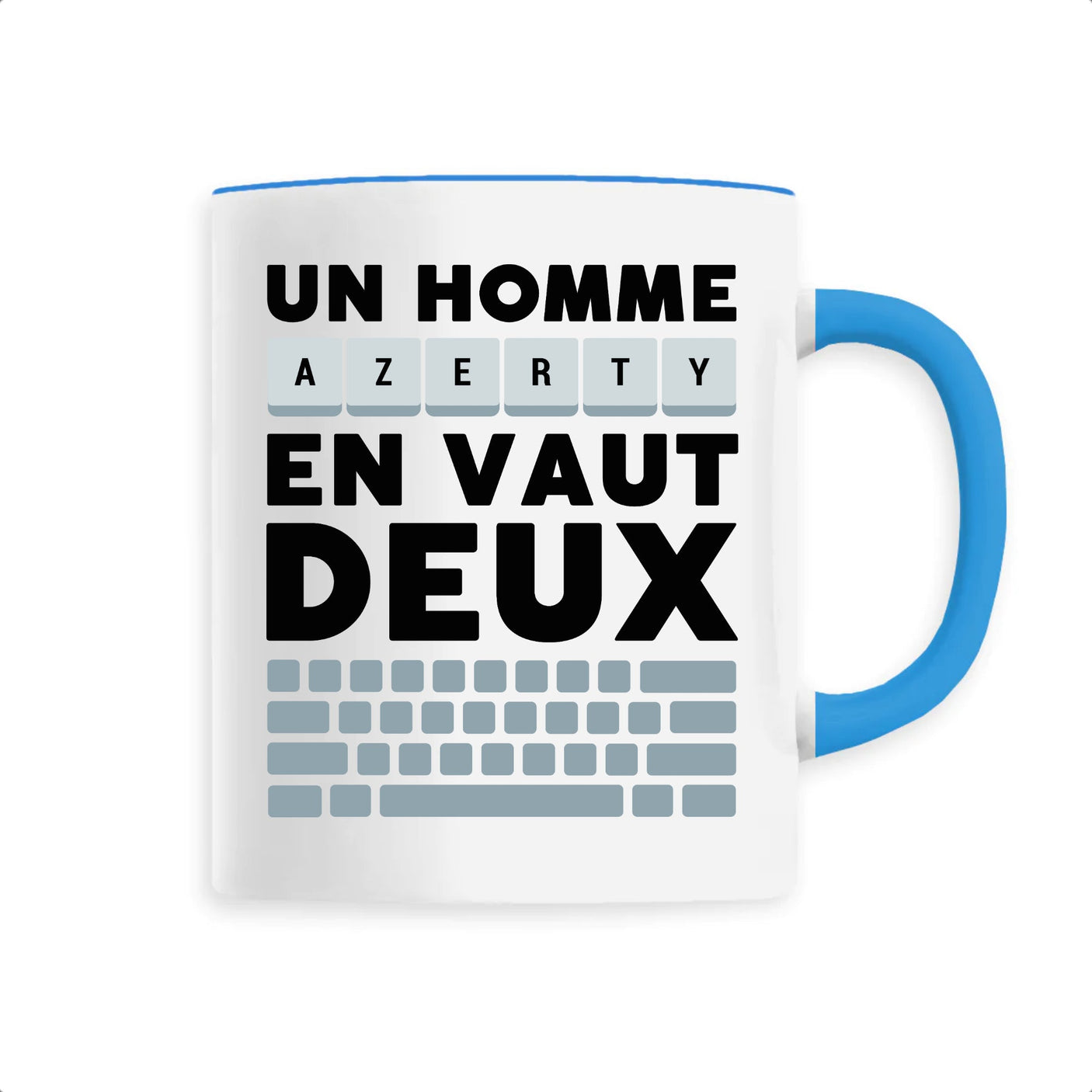 Mug Un homme AZERTY en vaut deux 