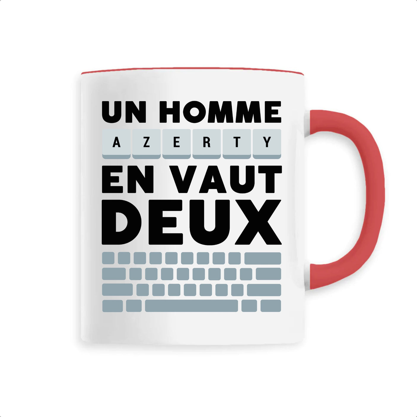 Mug Un homme AZERTY en vaut deux 