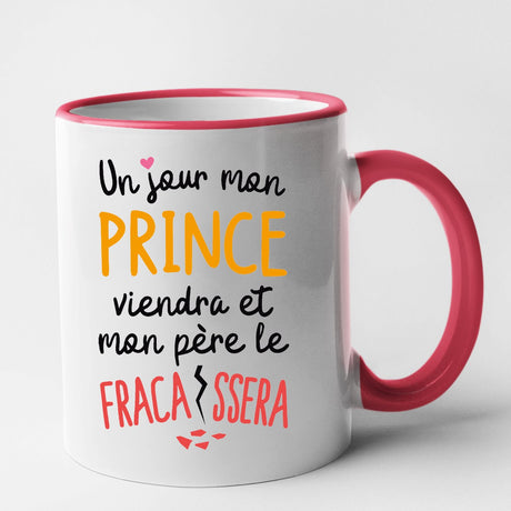 Mug Un jour mon prince viendra Rouge