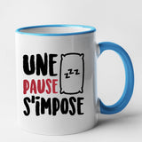 Mug Une pause s'impose Bleu