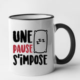 Mug Une pause s'impose Noir