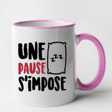 Mug Une pause s'impose Rose