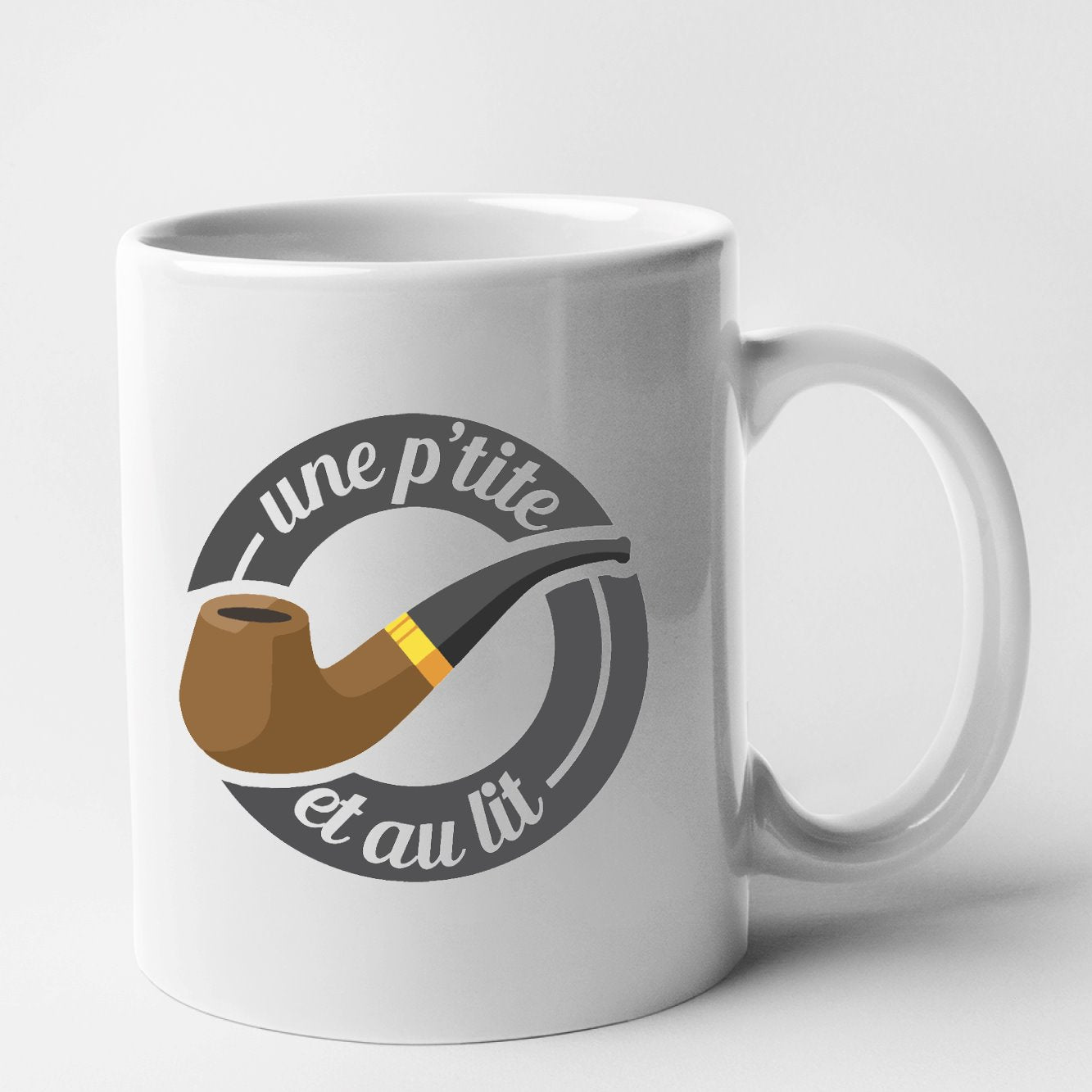 Mug Une petite pipe et au lit Blanc