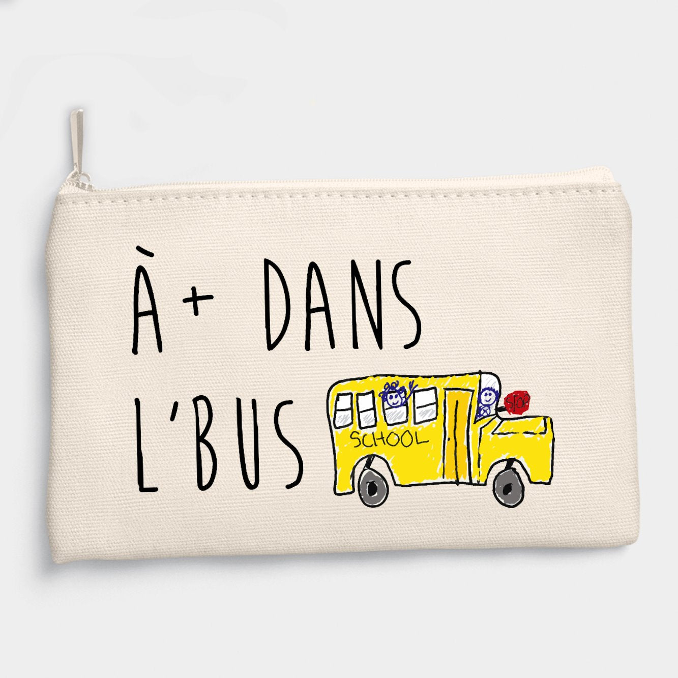 Pochette À plus dans l'bus Beige