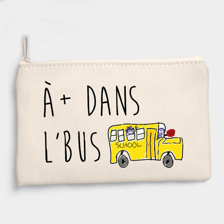 Pochette À plus dans l'bus Beige