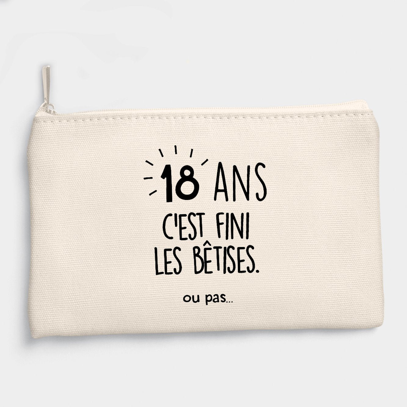 Pochette Anniversaire 18 ans Beige