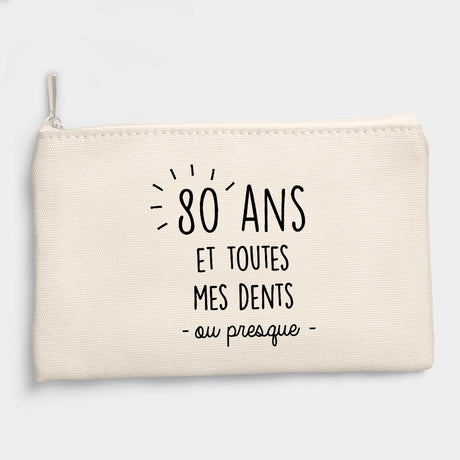 Pochette Anniversaire 80 ans Beige