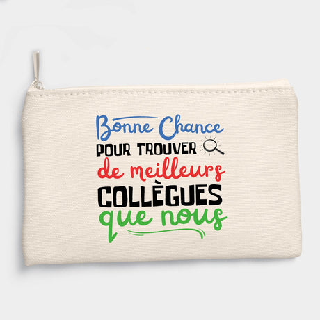 Pochette Bonne chance pour trouver de meilleurs collègues Beige