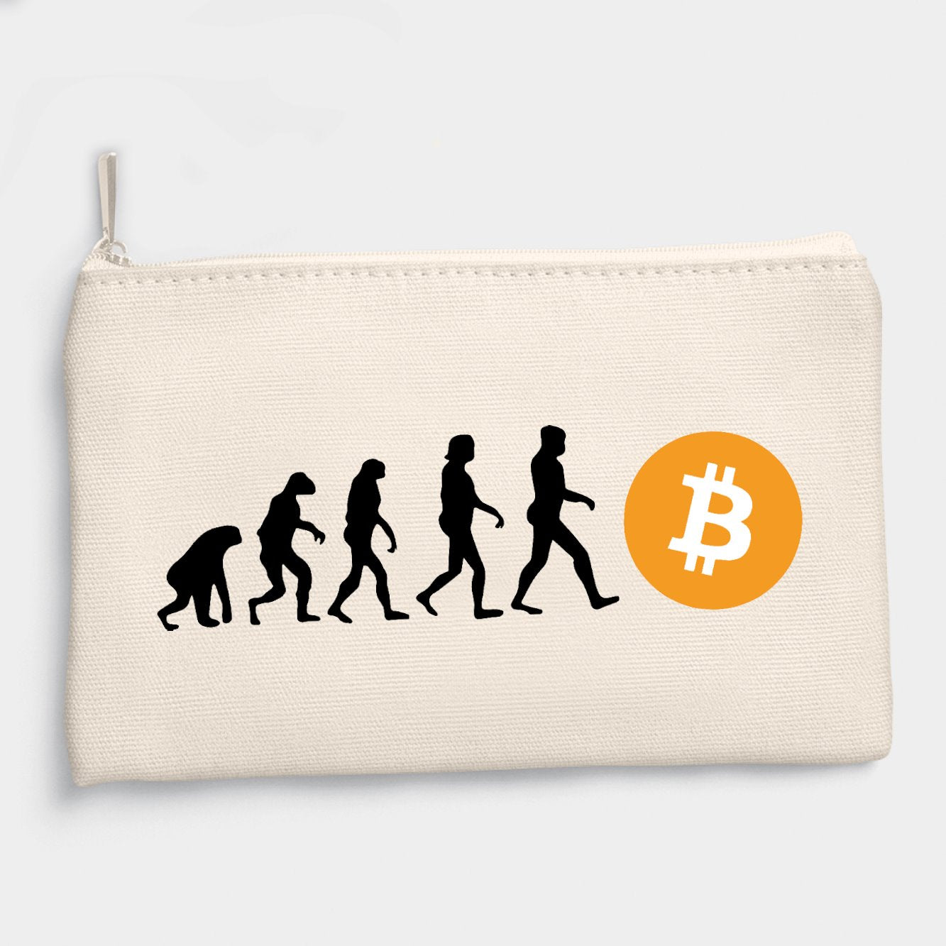 Pochette Évolution Bitcoin Beige