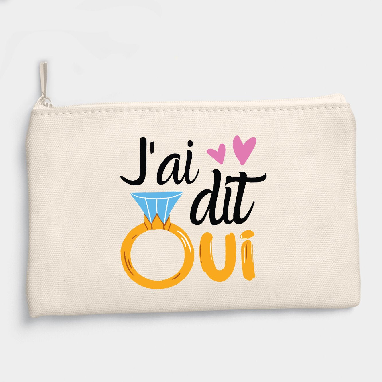 Pochette J'ai dit oui Beige