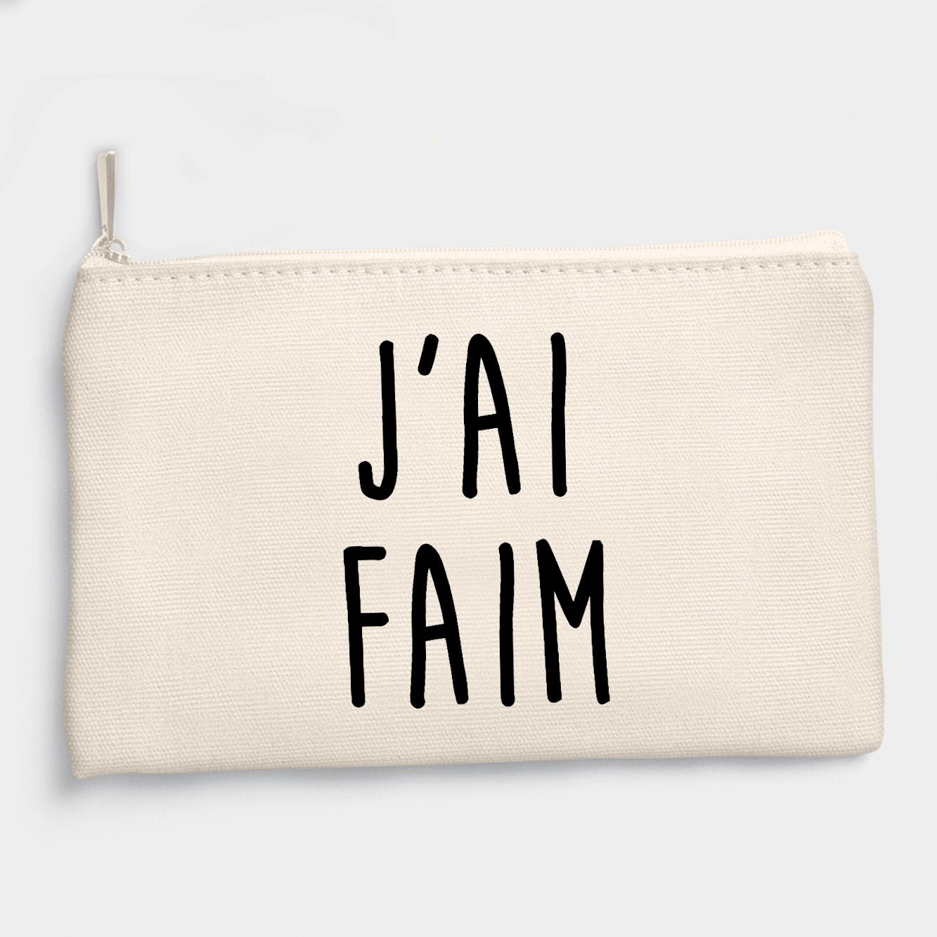 Pochette J'ai faim Beige