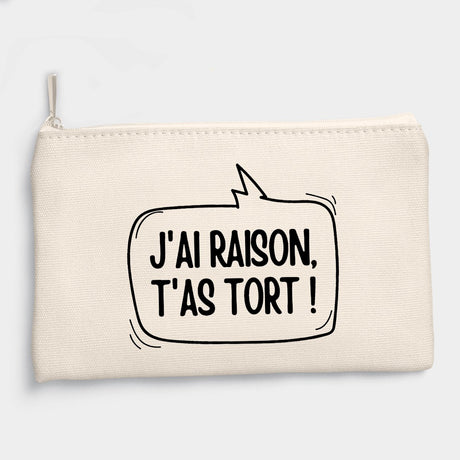 Pochette J'ai raison, t'as tort Beige