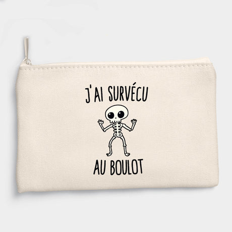 Pochette J'ai survécu au boulot Beige