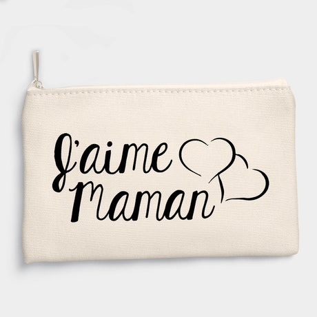 Pochette J'aime maman Beige