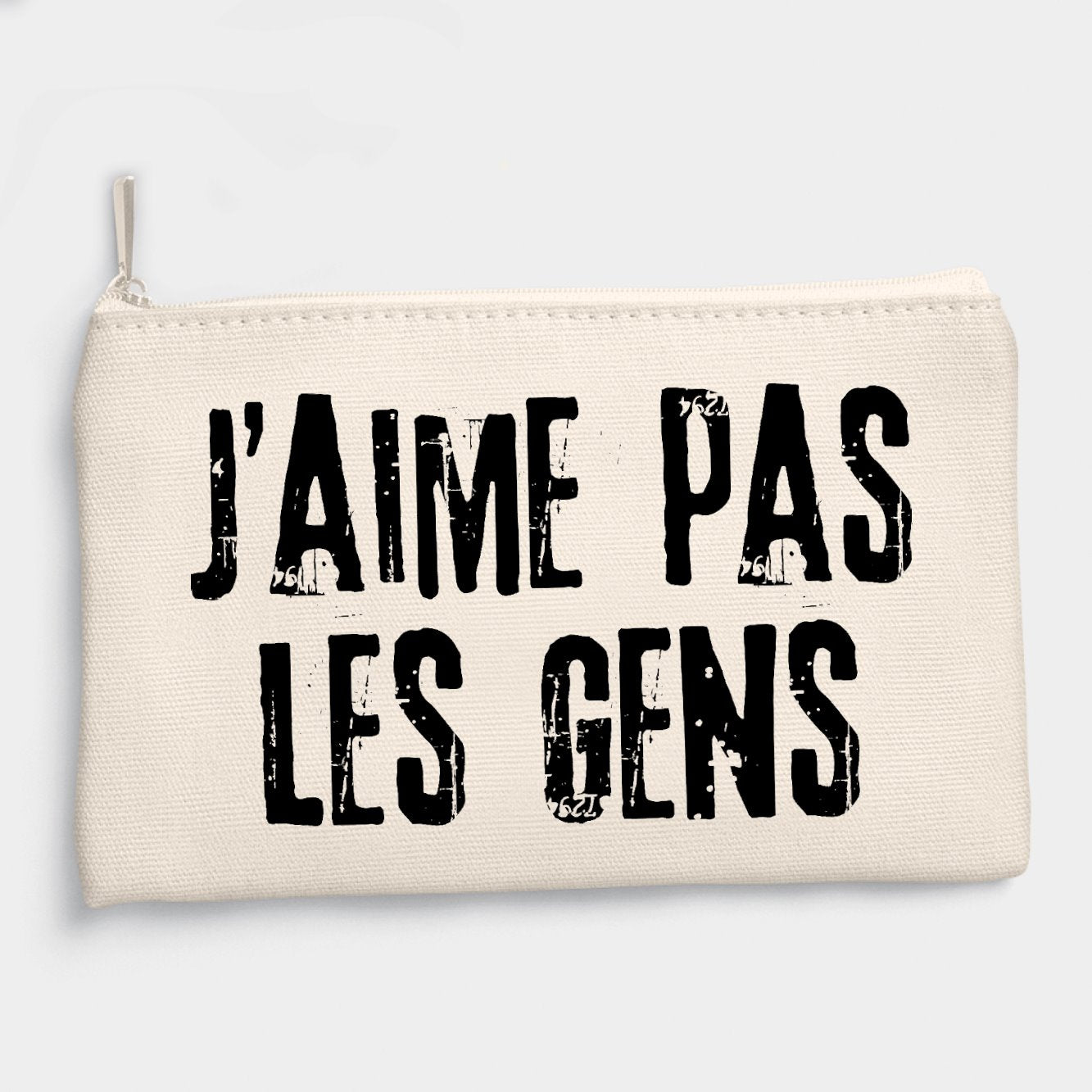 Pochette J'aime pas les gens Beige