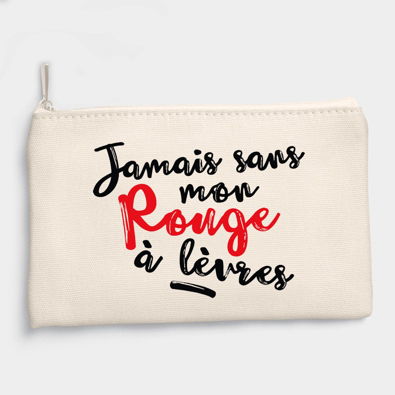 Pochette Jamais sans mon rouge à lèvres Beige