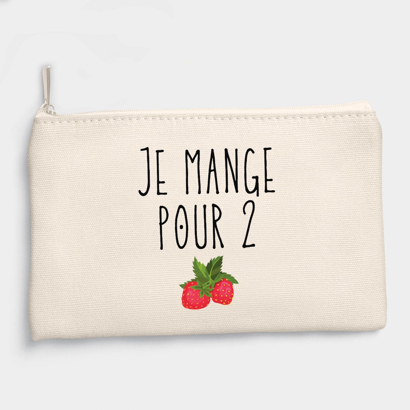 Pochette Je mange pour 2 Beige