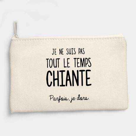 Pochette Je ne suis pas chiante Beige