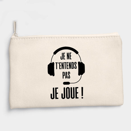 Pochette Je ne t'entends pas je joue Beige