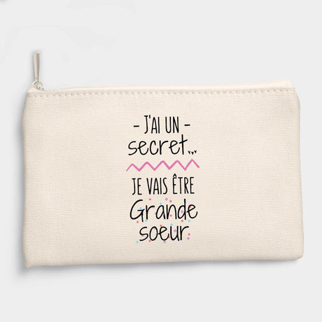 Pochette Je vais être grande soeur Beige