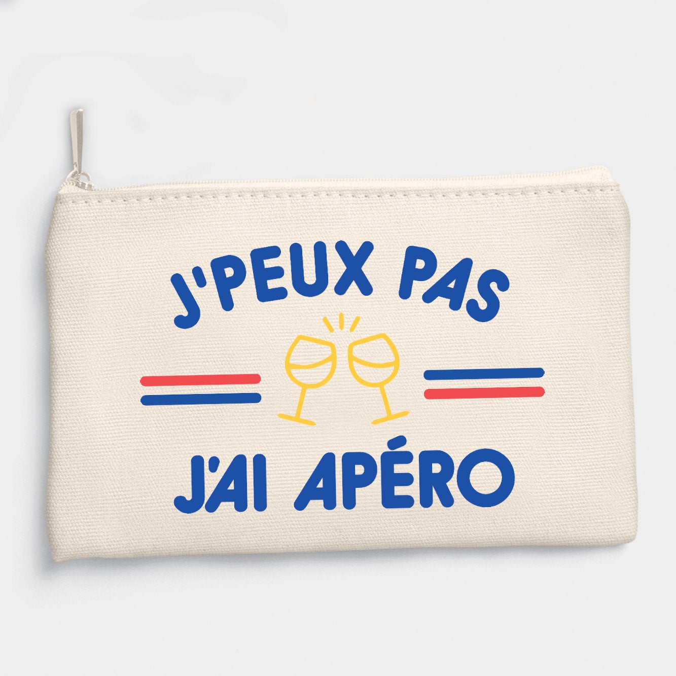 Pochette J'peux pas j'ai apéro Beige