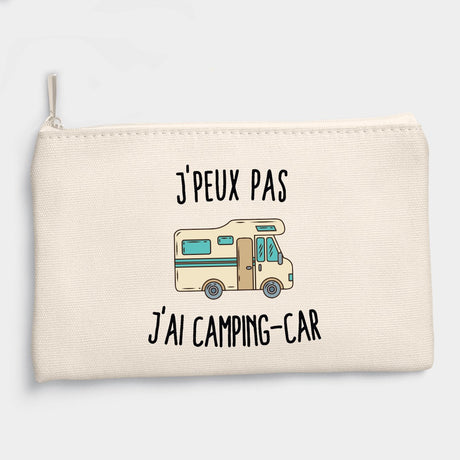 Pochette J'peux pas j'ai camping-car Beige