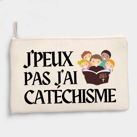 Pochette J'peux pas j'ai catéchisme Beige